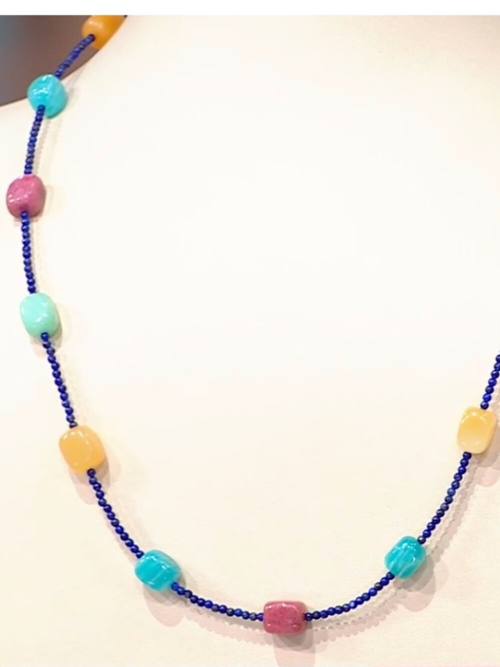 Jay King Multi Gemstone Lapis Sterling Silver Bead Necklace & Bracelet Set NWT - Picture 6 of 6
